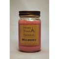 More Than A Candle More Than A Candle MBY16M 16 oz Mason Jar Soy Candle; Mulberry MBY16M